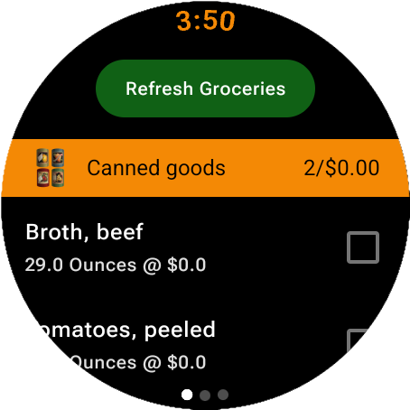 Needed items 1